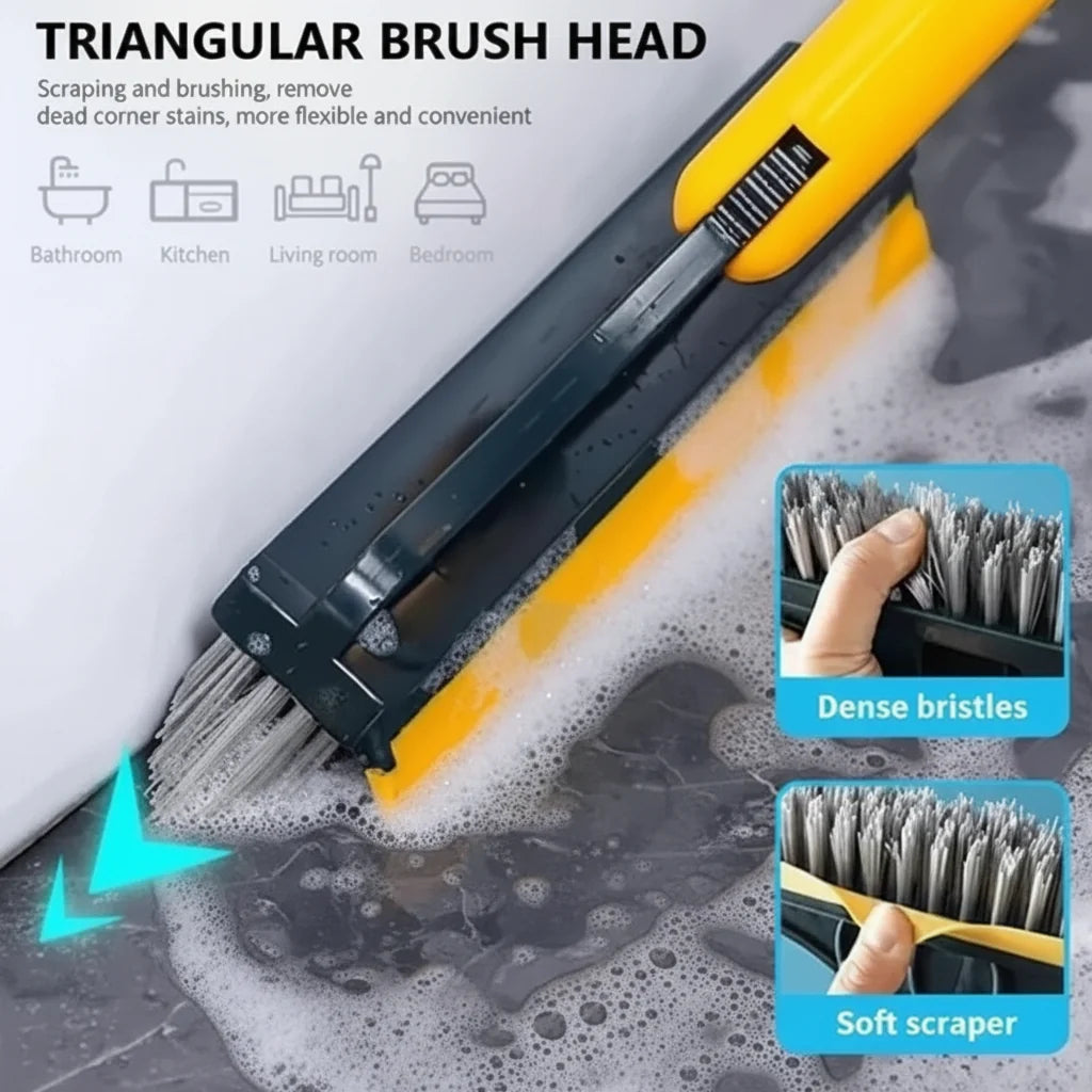 2in1 Floor Scrub Cleaning Brush Wiper