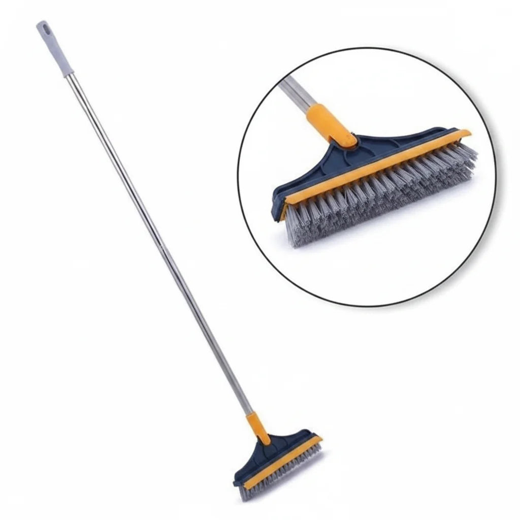 2in1 Floor Scrub Cleaning Brush Wiper