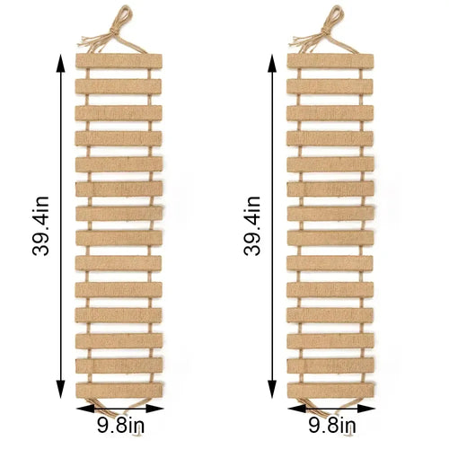 Wall‑Mount Cat Rope Ladder Bridge Cat Scratching Toy Furniture