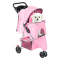 Foldable Pet Stroller for Small Medium Dogs & Cats